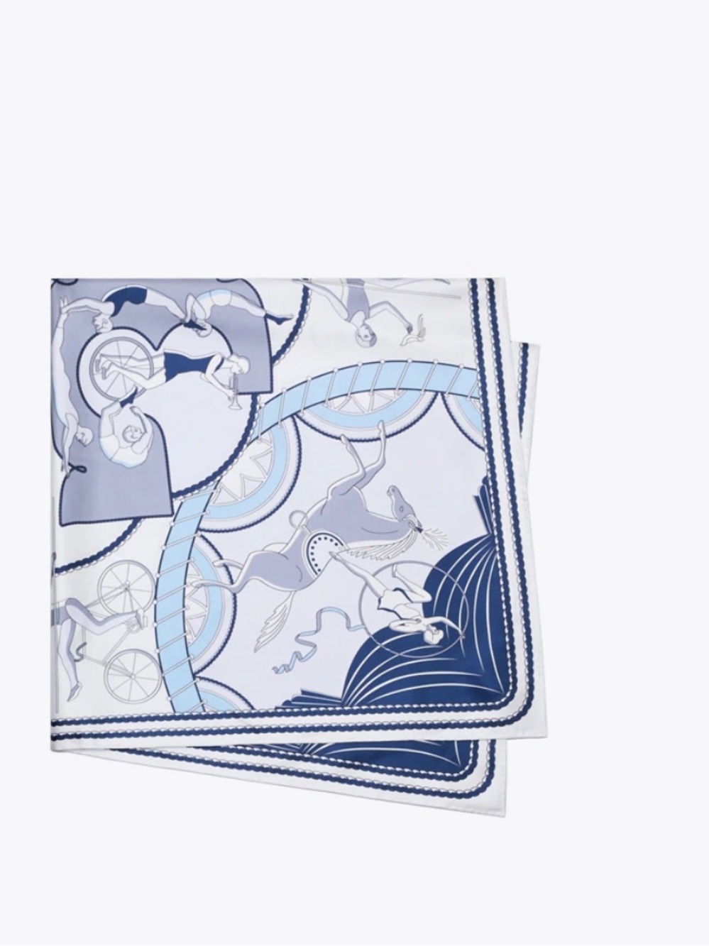 Acrobats Double-Sided Silk Square - Picture 3 of 4